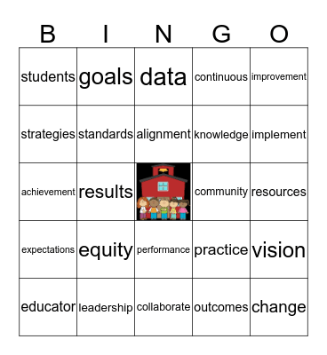 Professional Learning Standards Bingo Card