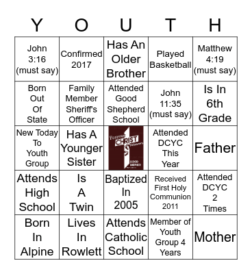 Forever Christ Followers Bingo Card