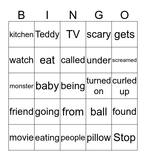 pp. 22-25 Bingo Card