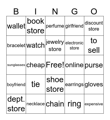 Los Regalos  Bingo Card