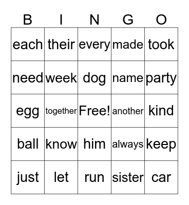 Floyd Bingo Card