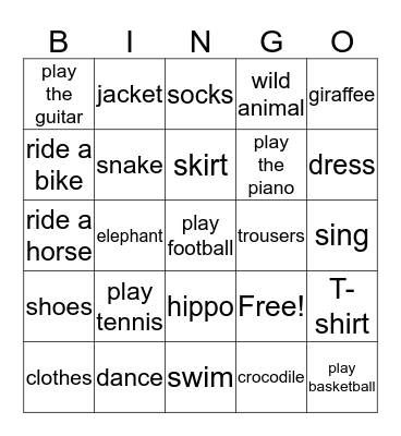 review Bingo Card
