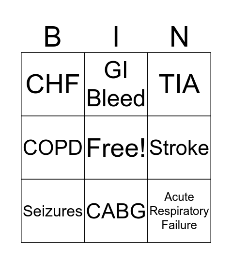 What to look for? Bingo Card