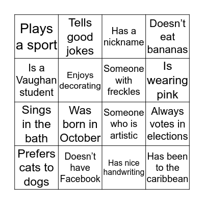 DayTown bingo Card