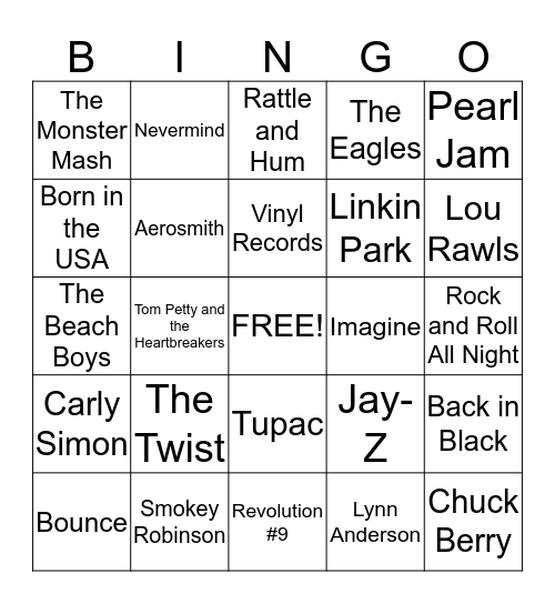 October Bingo #3 Bingo Card