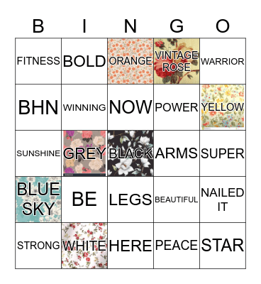 BHNFitness - SESSION 101 Bingo Card