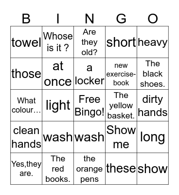 3L-L27-30 with pictures Bingo Card
