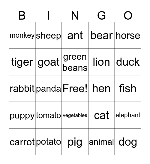Grade 4 Unit 4 Bingo Card
