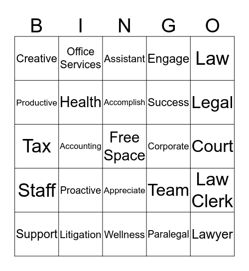 THOR BINGO Card