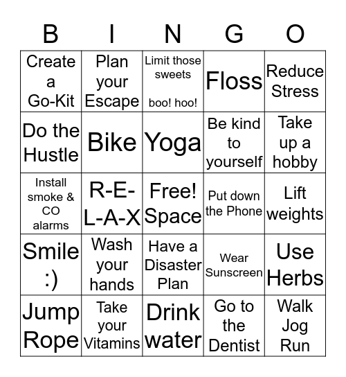 Health & Safety Bingo! Bingo Card