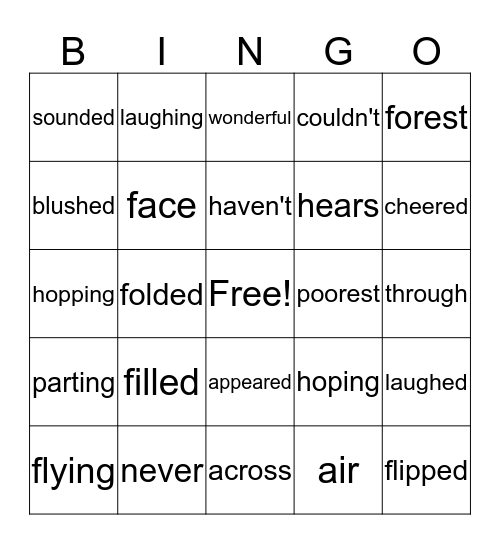 Happy Friday!!!!! Bingo Card