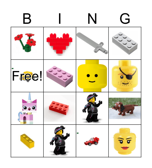 LEGO Bingo Card