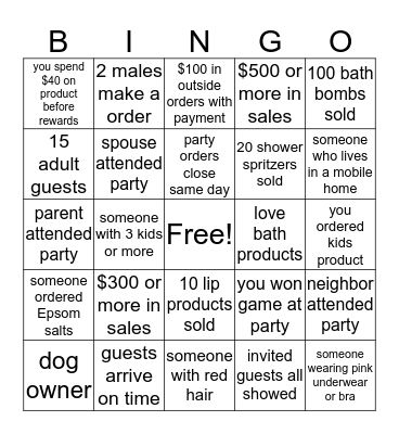 Happy hippo host bingo Card