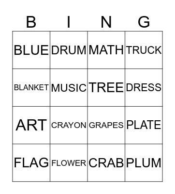 BINGO Card