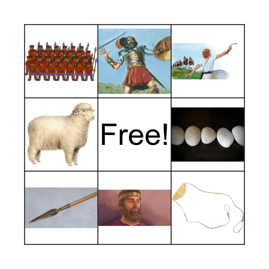 David & Goliath Bingo Card