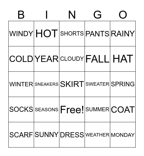 Bingo Card