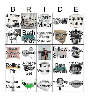 Jaclyn's Bridal Shower Bingo Card