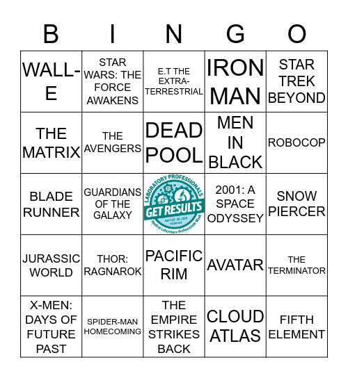 STAR LABS 2018 Bingo Card