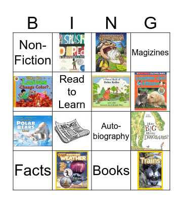 Non-Fiction Bingo Card