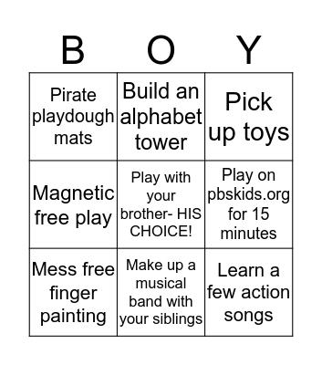 BORED BINGO Card
