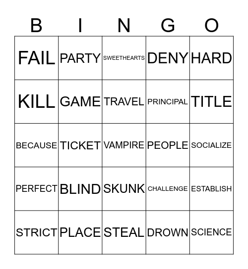 Bingo Card