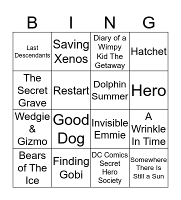 PAWS FOR BOOKS Bingo Card