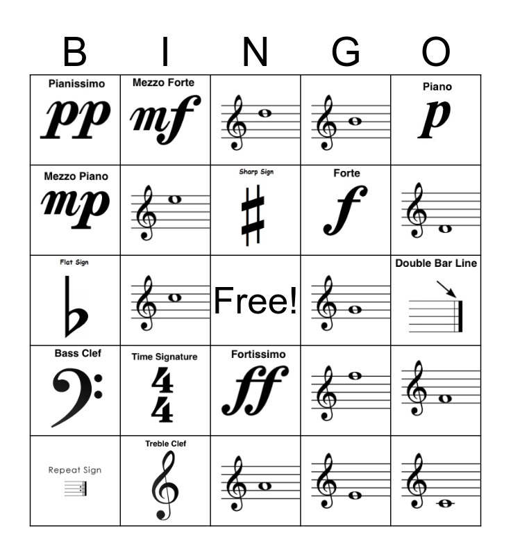 mezzo piano music symbol