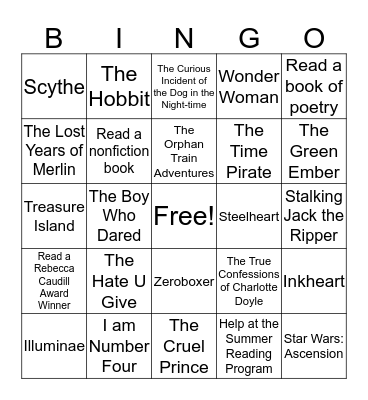 Reading Takes You Everywhere Teens Bingo Card