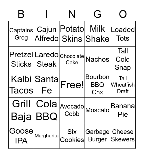 Max & Ermas Bingo Card