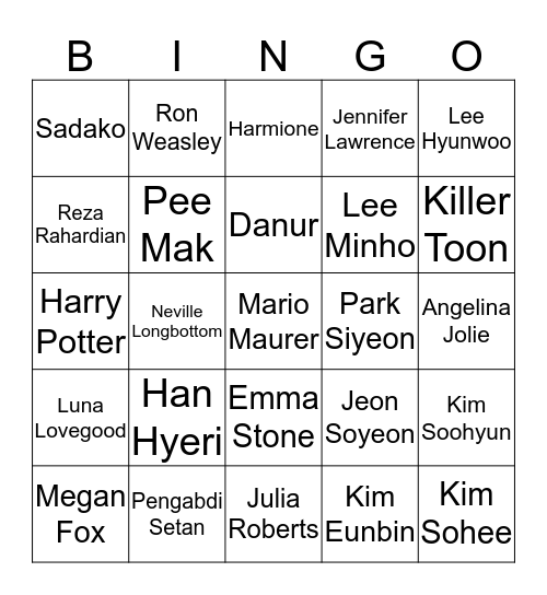 HYUNWOOTNC Bingo Card