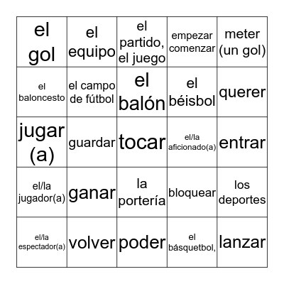 Lotería Bingo Card