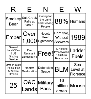 Frontliners' Bingo! Bingo Card