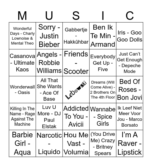 104 Bingo Card