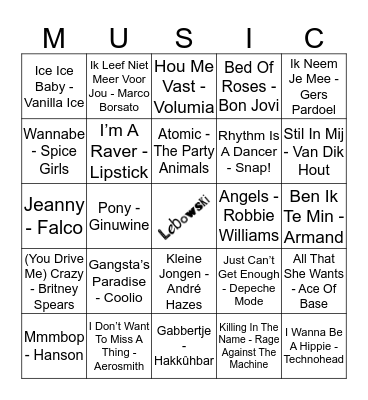 106 Bingo Card