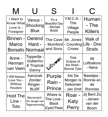 214 Bingo Card