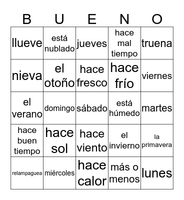 4th abril Bingo Card