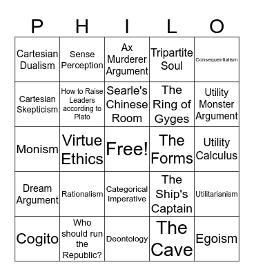 EA Review Bingo Card