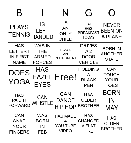 WE ARE ALL HUMANS Bingo Card