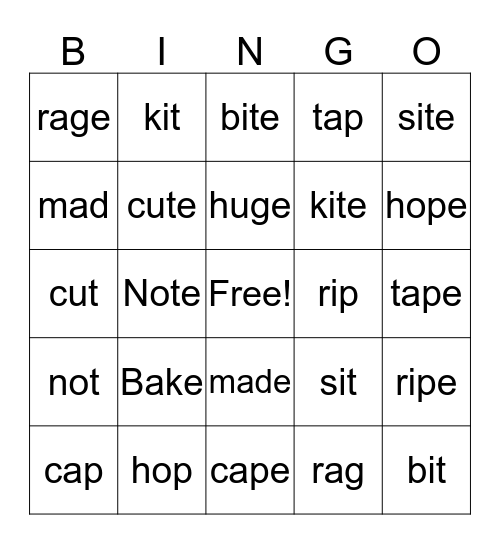 Things my Pet Snake Likes to Do Bingo Card