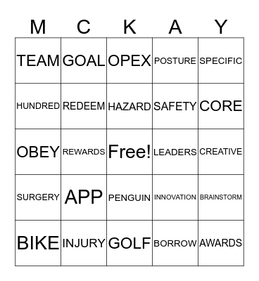 PAY ATTENTION BINGO Card