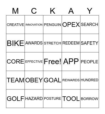 PAY ATTENTION BINGO Card