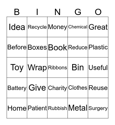 Unit 5 Bingo Card