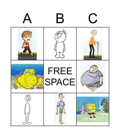 Characteristics Bingo Card