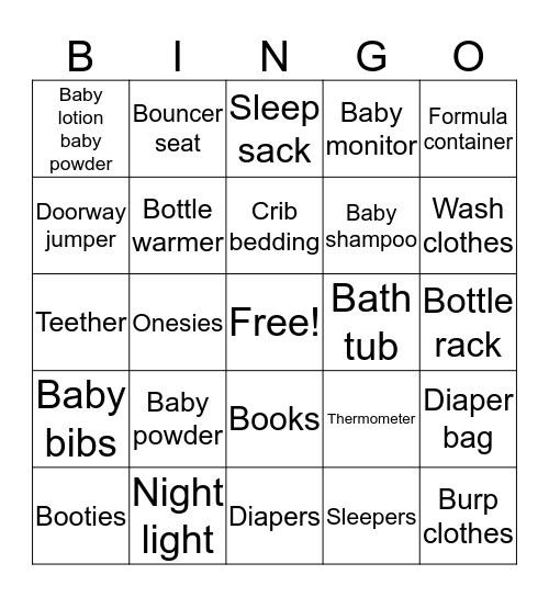 Emma Marie Bingo Card