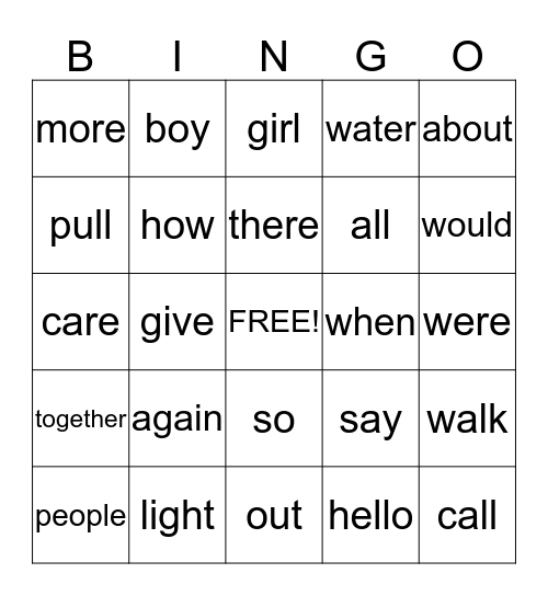 Unit 3 Bingo Card