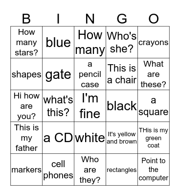 orange review Bingo Card