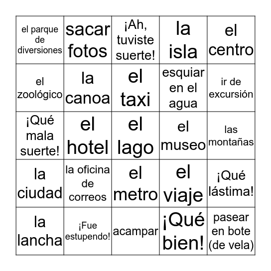 Loteria Bingo Card