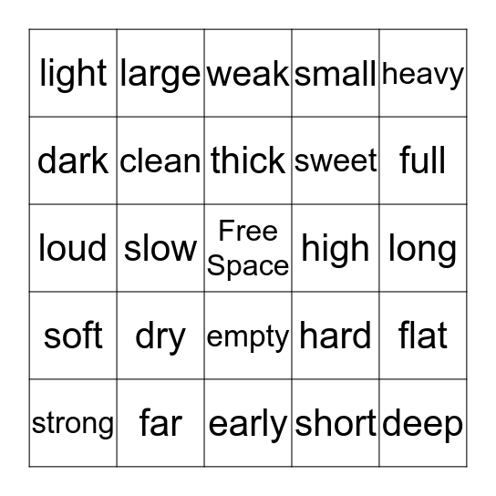 Bingo Card