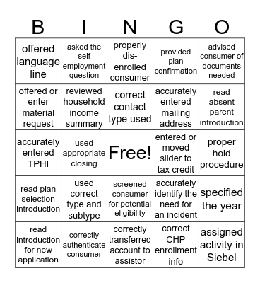 find these errors Bingo Card