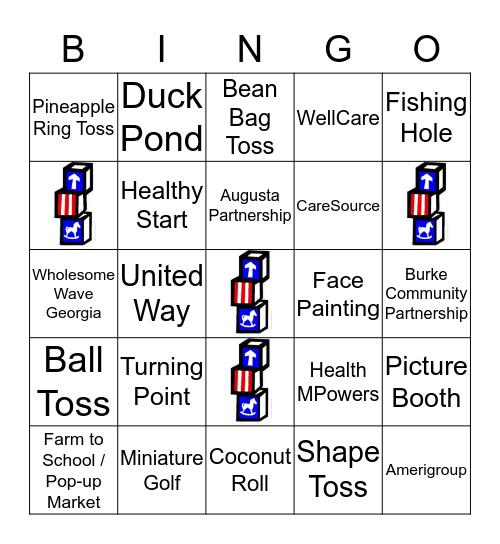 EHS 2018 Spring Fling LUAU Bingo Card